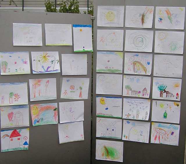 Malwettbewerbe beim Industriestrassenfest in Mitterfelden, Kindergarten-Kinder 3-6 Jahre alt 