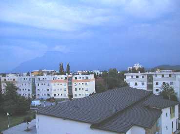Der Blick nach S&uuml;den zum Untersberg